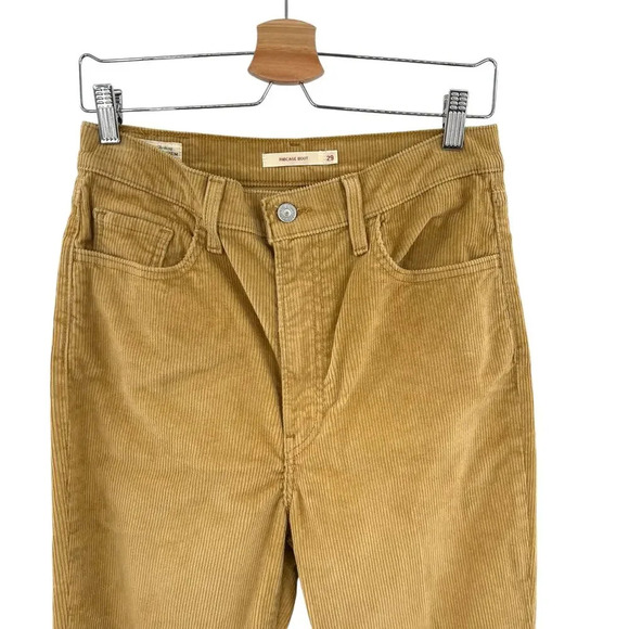 Levi's Ribcage Bootcut Corduroy Pants Camel Tan Beige  Size 29‎ - Picture 4 of 15